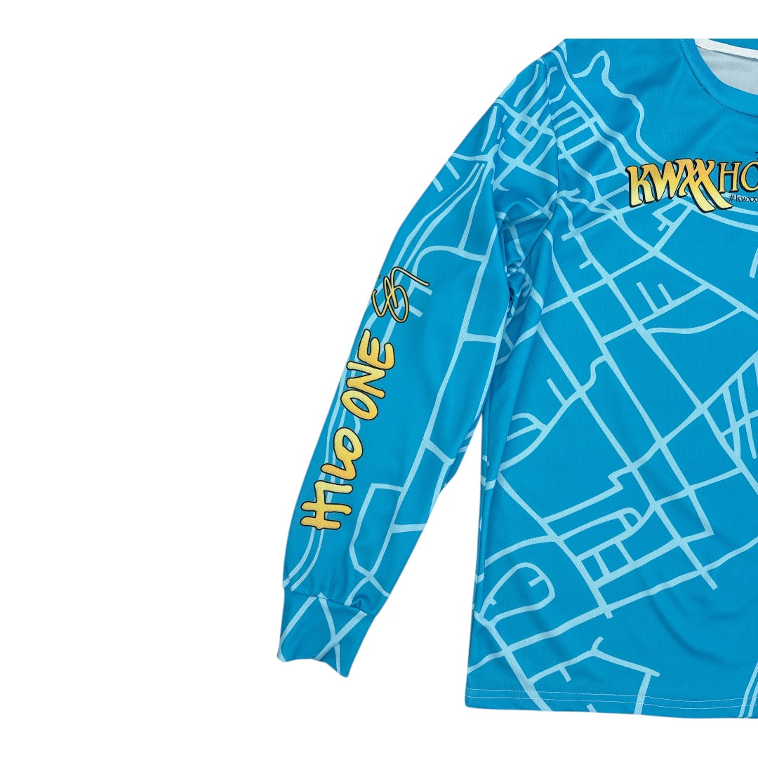 KWXX Hilo One Hoʻolauleʻa Longsleeve- Blue