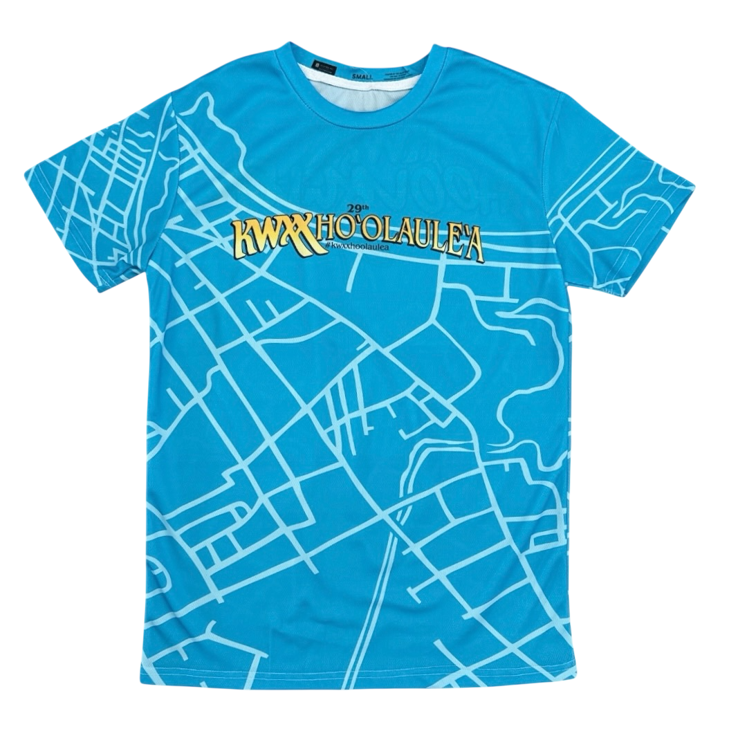 KWXX Hilo One Hoʻolauleʻa Shortsleeve- Blue