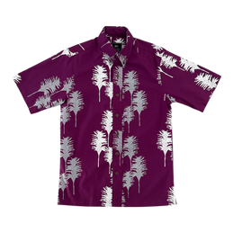 Piʻihonua Button Up Aloha Shirt- Berry – Sig Zane Designs