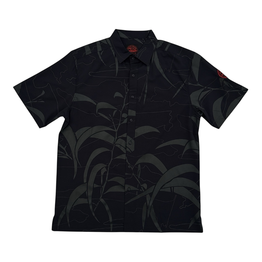Sig Zane for NSLA Holopali Aloha Shirt- Black