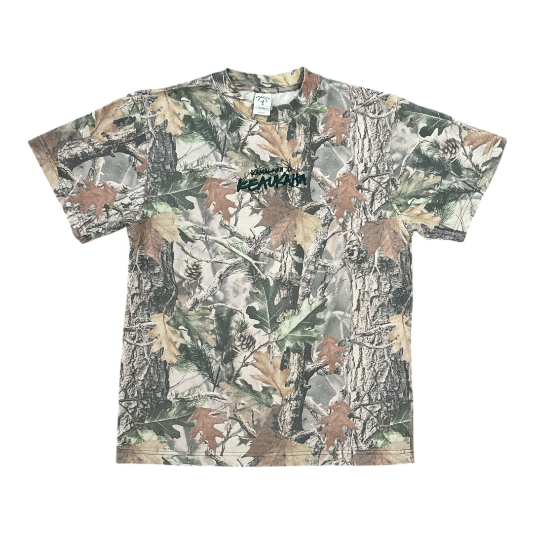 Kamalani O Keaukaha Embroidered Tee- Camo
