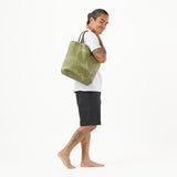 Sig Zane x Aloha Collection Loulu Reversible Tote- Olive