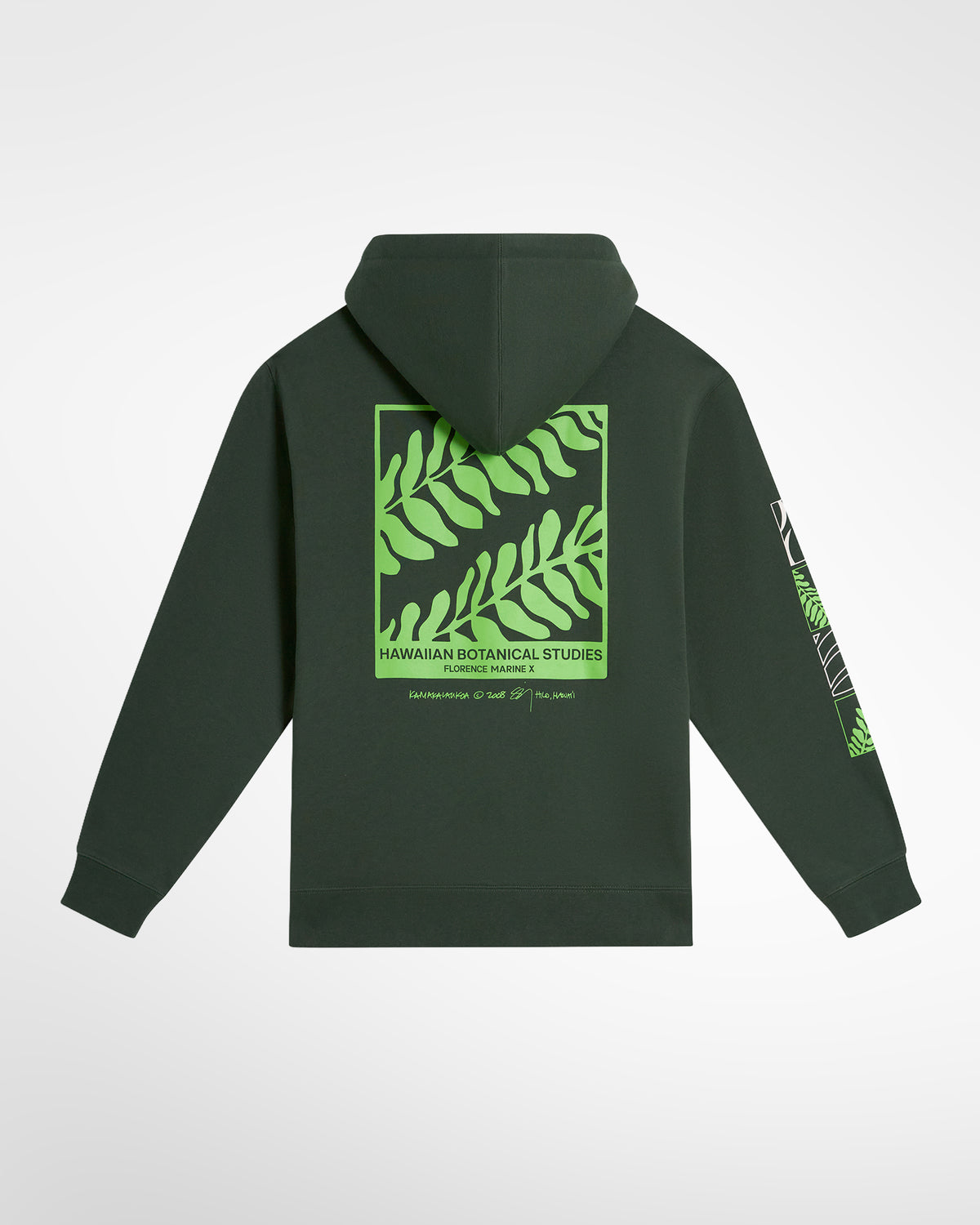 Florence x Sig Zane Kamakalaukoa Embossed Hoodie- Sycamore