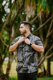 Palaʻā Camo Holopali Aloha Shirt- Black