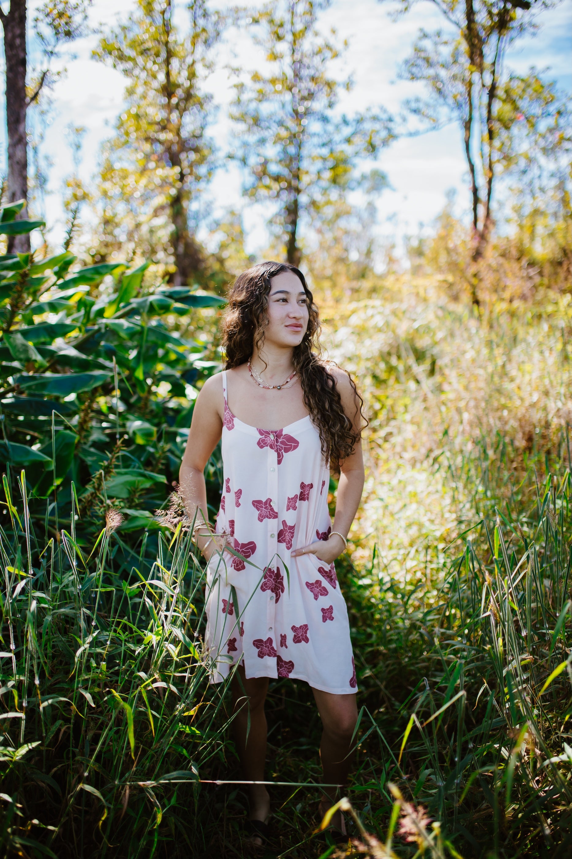 Sig Zane x Coconut Ave. Likoʻula Day Tripper Dress- Lotus