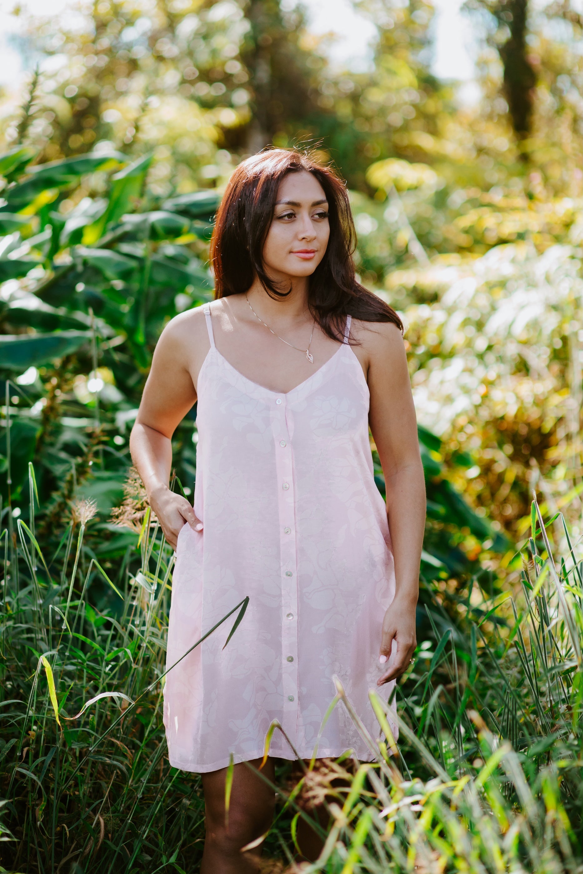 Sig Zane x Coconut Ave. Liko Ka Liko Day Tripper Dress- Lotus