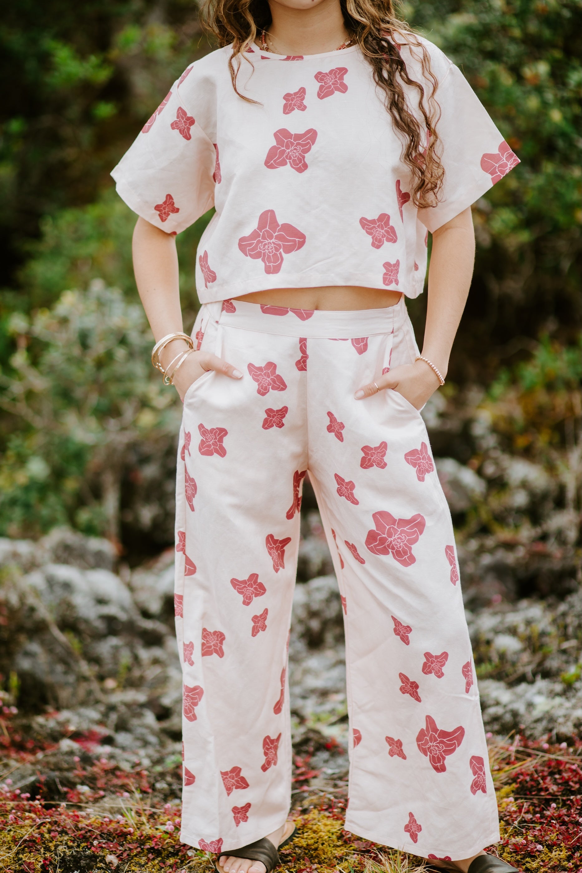 Sig Zane x Coconut ave. Likoʻula Vespa Pant- Lotus