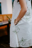 Waiakeakua Hua Dress- Khaki Seersucker