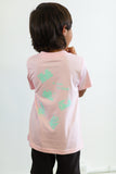 Tropical Postcard Keiki Tee- Pink