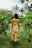 Hinahina Kū Kahakai Hōʻike Dress- Sunflower