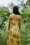 Hinahina Kū Kahakai Hōʻike Dress- Sunflower