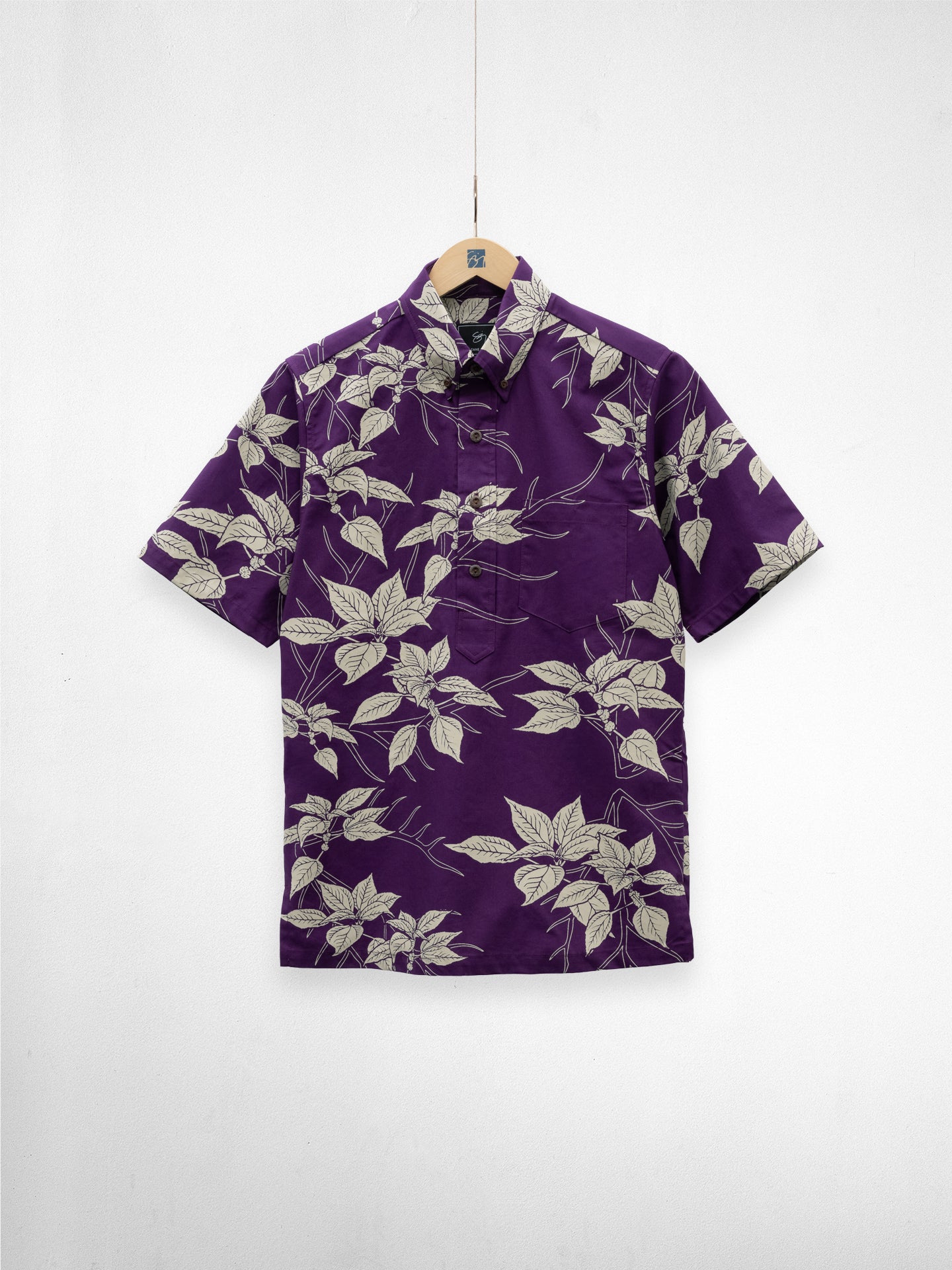 Māmakilaʻa Pullover Aloha Shirt- Hibiscus