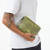 Sig Zane x Aloha Collection Loulu Small Pouch- Olive