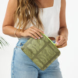 Sig Zane x Aloha Collection Loulu Small Pouch- Olive