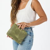 Sig Zane x Aloha Collection Loulu Small Pouch- Olive