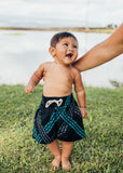Hoʻohenohiʻileihaliʻaaloha Toddler Shorts - Black