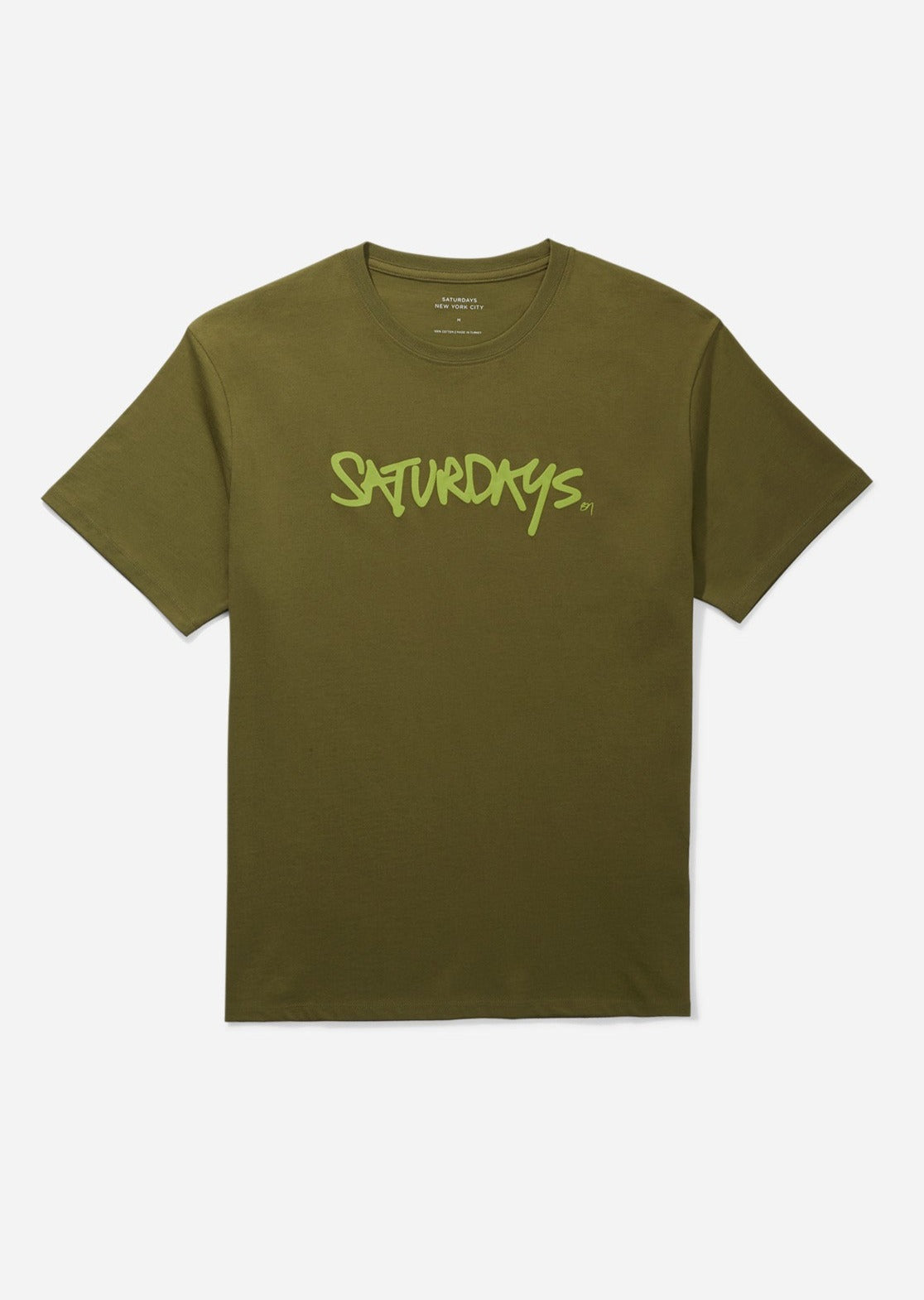 SATURDAYS Signature Logo T-Shirt - Mayfly