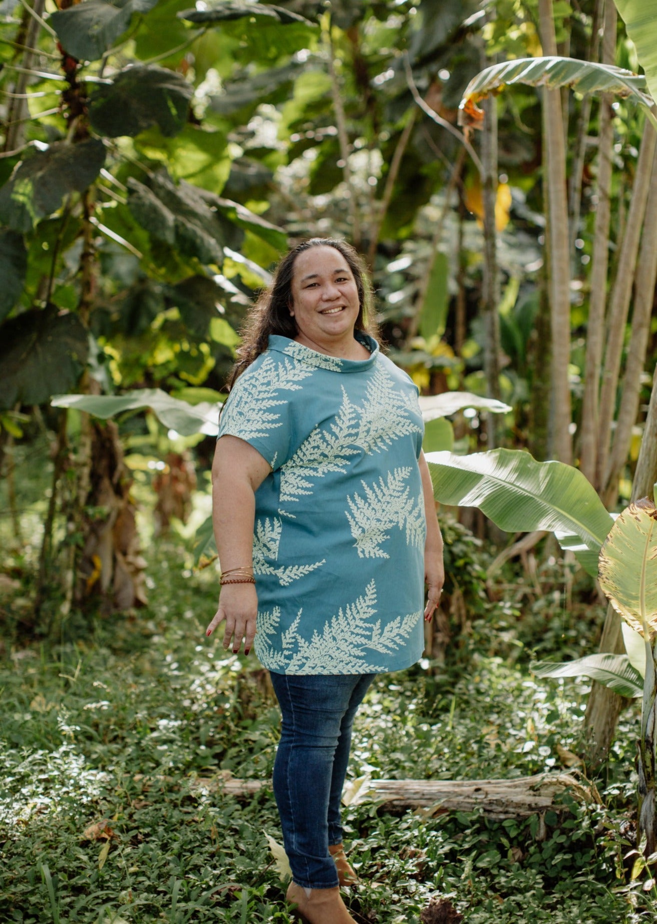 Pāʻū O Palai Mōhalu Dress - Teal