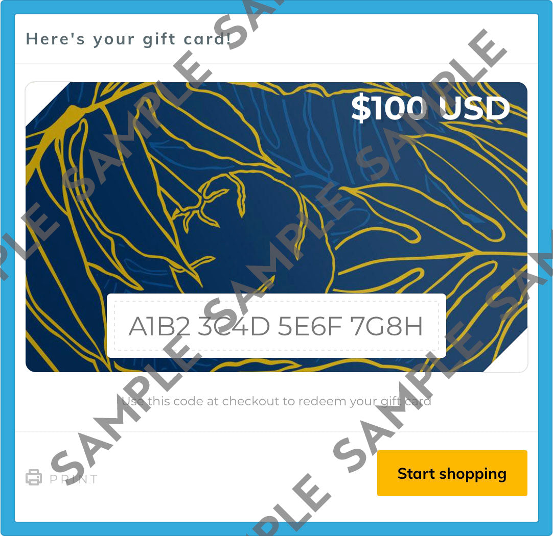 Sig Zane Designs E-Gift Certificate