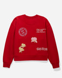 SATURDAYS Womens SZ Graphic Crewneck - Goji Berry